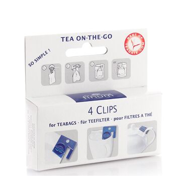 4 CLIPS, support pour filtre à thé 1