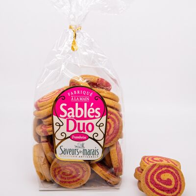 Sables duo framboise/nat. 230grs