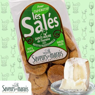 Galletas de mantequilla saladas con Sainte Maure de Touraine: déjese seducir por nuestras galletas de aperitivo gourmet