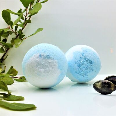 HIGHLAND SEA| Bath Bombs | 2 Pack | Gift Packed | Made In Scotland Eu Certified | Vegan + Cruelty Free | Large 130g Bombs | Bath Time Zen! - Eco Paper Bag