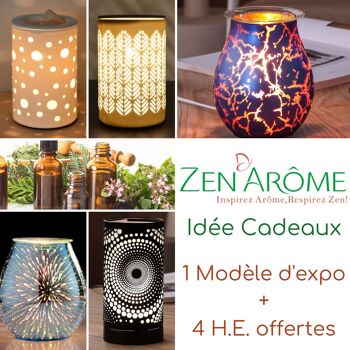 Idée Cadeaux Fête de Pâques Diffuseurs d'arôme + 4 Huiles Essentielles et modèle d’exposition offerts 1