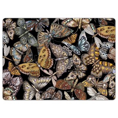 Table mat 40x30 cm Pride Nature black