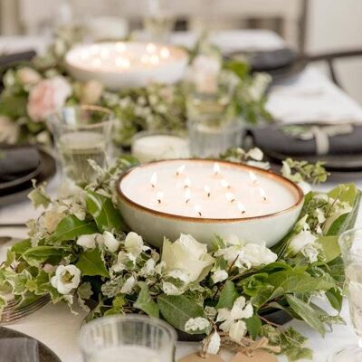 Bowl Candle - Lavender scented Pistachio coloured