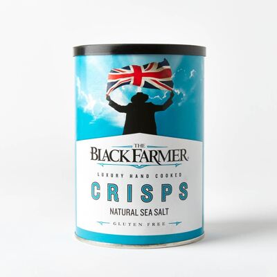 The Black Farmer Natural Sea Salt Crisps 95g - Perfect Crisps Share Bag