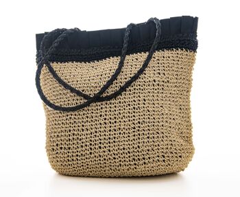 Sac à main en paille de papier - sac de plage élégant 7