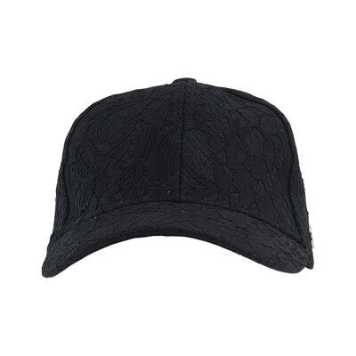 Baseball cap for women with a floral pattern