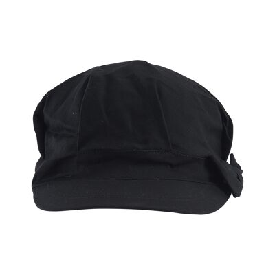 Black peaked cap for women