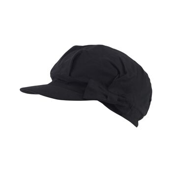 Casquette noire à visière pour femme 2