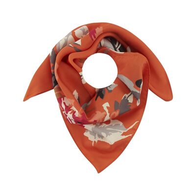 Women's scarf - summer scarf - with floral pattern - light scarf