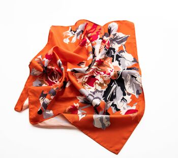 Echarpe femme - écharpe d'été - à motif fleuri - écharpe légère 2