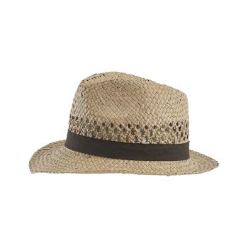 Chapeau de paille homme avec bande - chapeau d'été 1