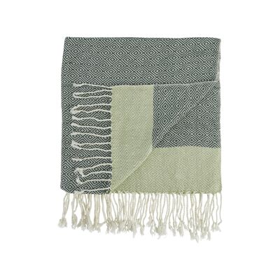 Bath towel - hammam towel - beach towel with pattern and fringes