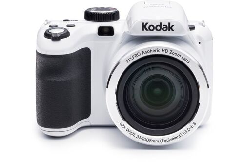 KODAK Pixpro AZ422 - Appareil Photo Bridge Numérique 20 Mpixels, Zoom Optique 42X, Grand angle 24 mm, Video HD 720p, Stabilisateur Optique de l’image, Flash Intégré, Ecran LCD 3, Batterie Li-ion LB-060 - Blanc