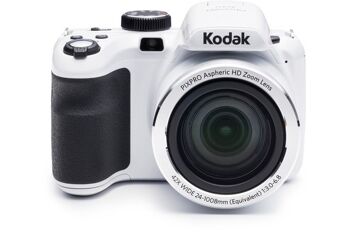KODAK Pixpro AZ422 - Appareil Photo Bridge Numérique 20 Mpixels, Zoom Optique 42X, Grand angle 24 mm, Video HD 720p, Stabilisateur Optique de l’image, Flash Intégré, Ecran LCD 3, Batterie Li-ion LB-060 - Blanc 1