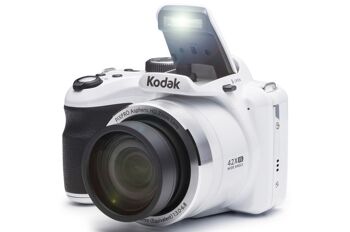 KODAK Pixpro AZ422 - Appareil Photo Bridge Numérique 20 Mpixels, Zoom Optique 42X, Grand angle 24 mm, Video HD 720p, Stabilisateur Optique de l’image, Flash Intégré, Ecran LCD 3, Batterie Li-ion LB-060 - Blanc 2