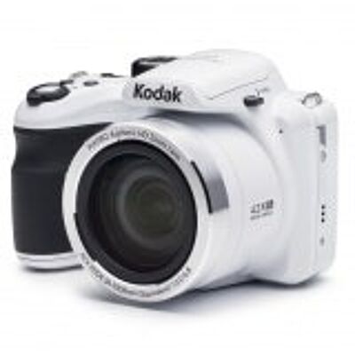 KODAK Pixpro AZ421 - Digital Bridge Camera, 42X Optical Zoom, 24mm Wide Angle, 16 Megapixels, LCD 3, 720p HD Video, OIS, Li-ion Battery - White