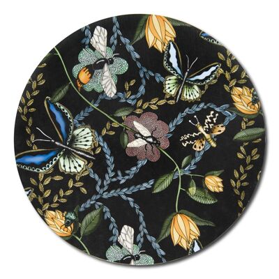 Trivet 21 cm Bugs & Butterflies black