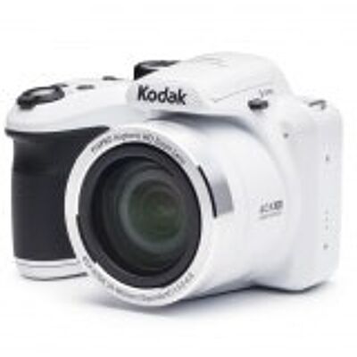 KODAK Pixpro AZ401 - Appareil Photo Bridge Numérique 16 Mpixels, Enregistrement vidéo, Grand angle 24 mm, Ecran LCD 7,6 cm, Panorama 180° - Blanc