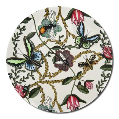 Trivet 21 cm Bugs & Butterflies offwhite