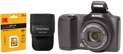 KODAK Pixpro - FZ102 - Appareil Photo Numérique 
Compact 16.5 Mégapixels avec étui et carte SD - Noir