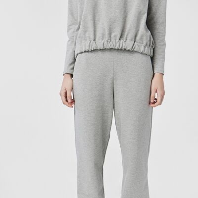 SOPHIA Jogger Trousers With Elastic Waistband in Gray