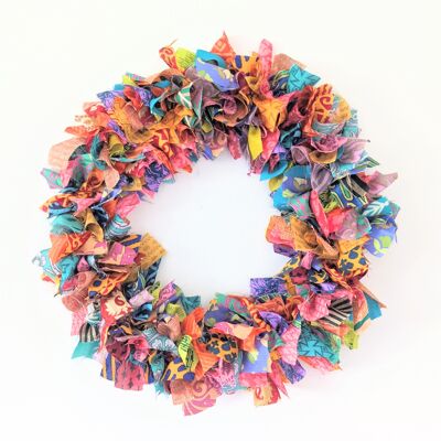Colourful Upcycled Wreath