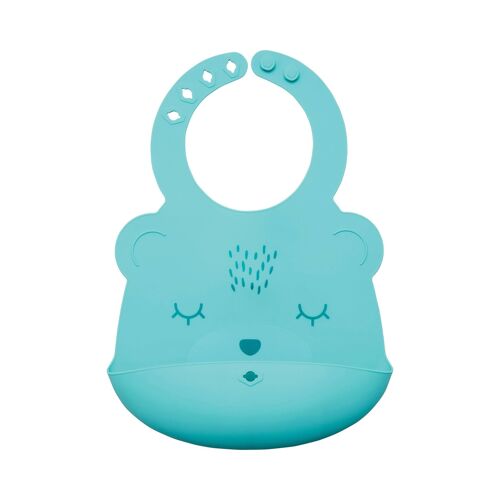 TINY TWINKLE  - Bavaglino in silicone Mint Bear
