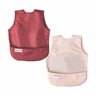 TINY TWINKLE  - Pack da 2 bavaglini Rose/Burgundy