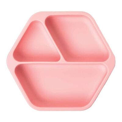 TINY TWINKLE  - Piatto con divisori in silicone Pink