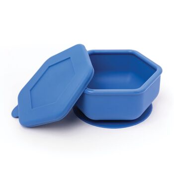 TINY TWINKLE - Assiette creuse, ventouse et couvercle bleu 2