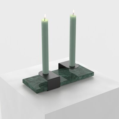 Kerzenständer : schwarz - verde