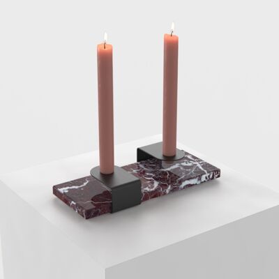 Candle Stand : black - rosso