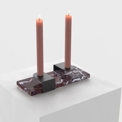 Candle Stand : black - rosso