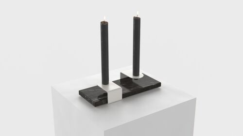 Candle Stand : white - nero