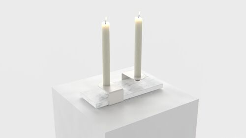 Candle Stand : white - bianco