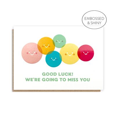 Miss You Faces Card