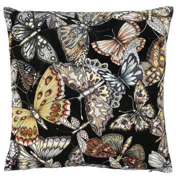 Housse de coussin 50x50 cm velours Pride Nature noir