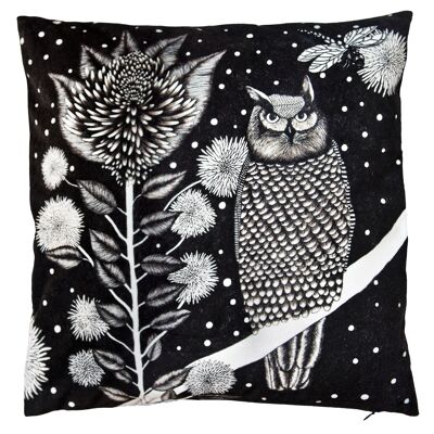 Cushion cover 50x50 cm velvet the Owl