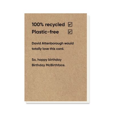 Birthday McBirthface Card