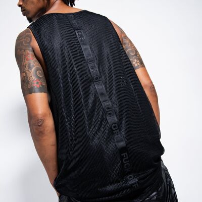 Black f/off mesh vest