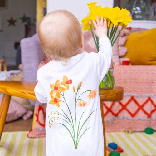 Daffodil Baby Sleepsuit