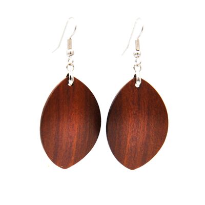 Earrings plum wood "Maja"