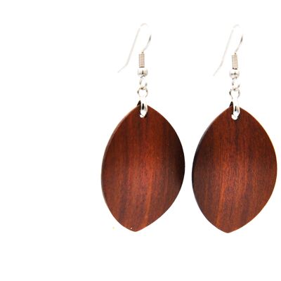 Earrings plum wood "Maja"