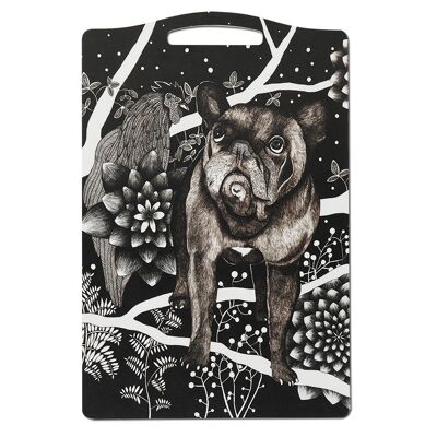 Serving board 20x30 cm the French dog