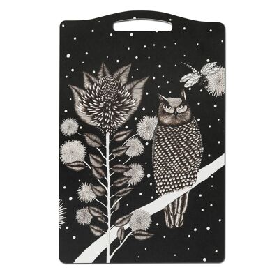 Serving board 20x30 cm the Owl