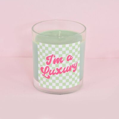 Vanille, citron et baie de Goji I'm a Luxury Grid Print Candle