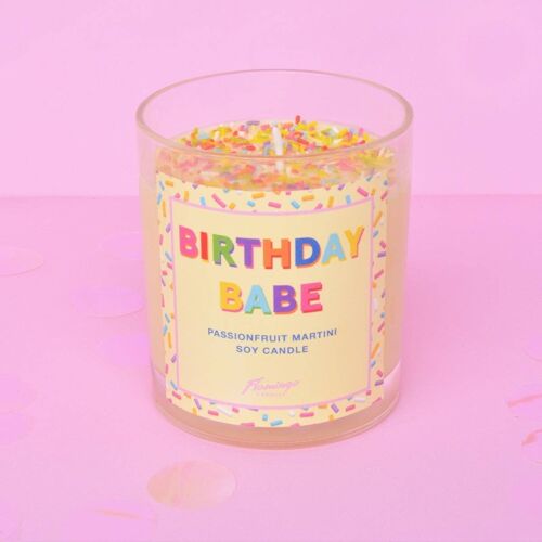 Passionfruit Martini Birthday Babe Sprinkle Candle