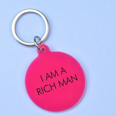 Porte-clés Je suis un homme riche
