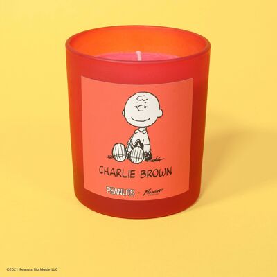 Peanuts x Flamingo Candles Palomitas de maíz Charlie Brown Frosted Red