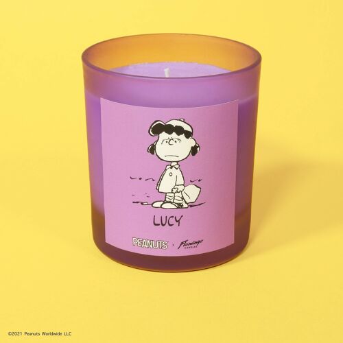 Peanuts x Flamingo Candles Lemongrass & Lime Lucy Frosted